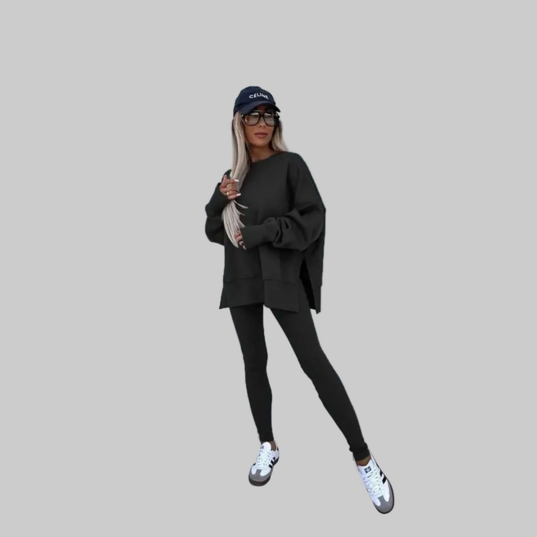 Henriette - Casual Long Sleeve Sweatshirt and Pants Set