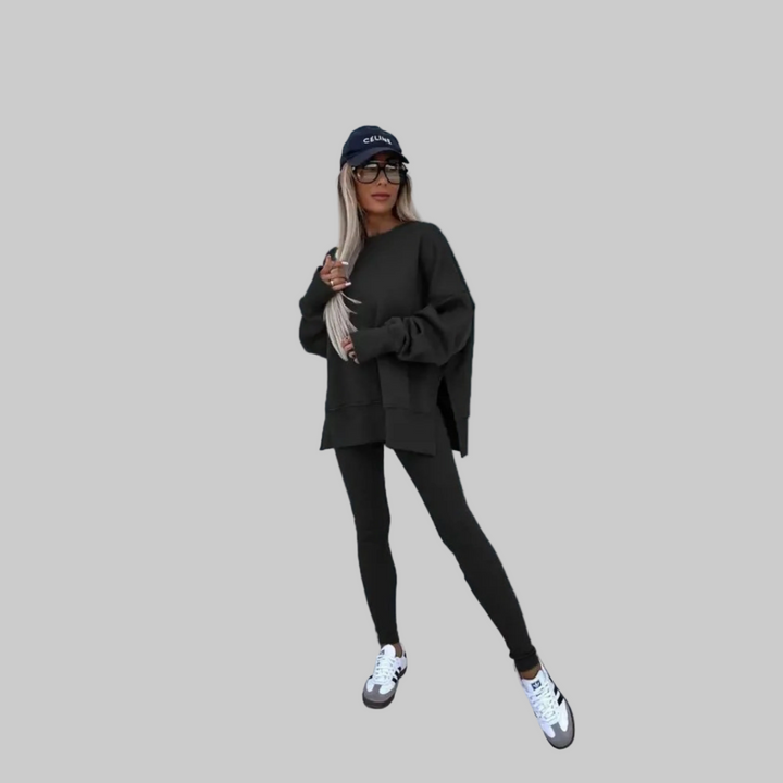 Henriette - Casual Long Sleeve Sweatshirt and Pants Set