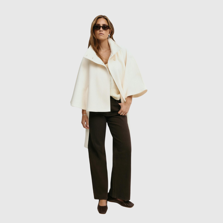 Rhoslyn - Belted Cape Jacket