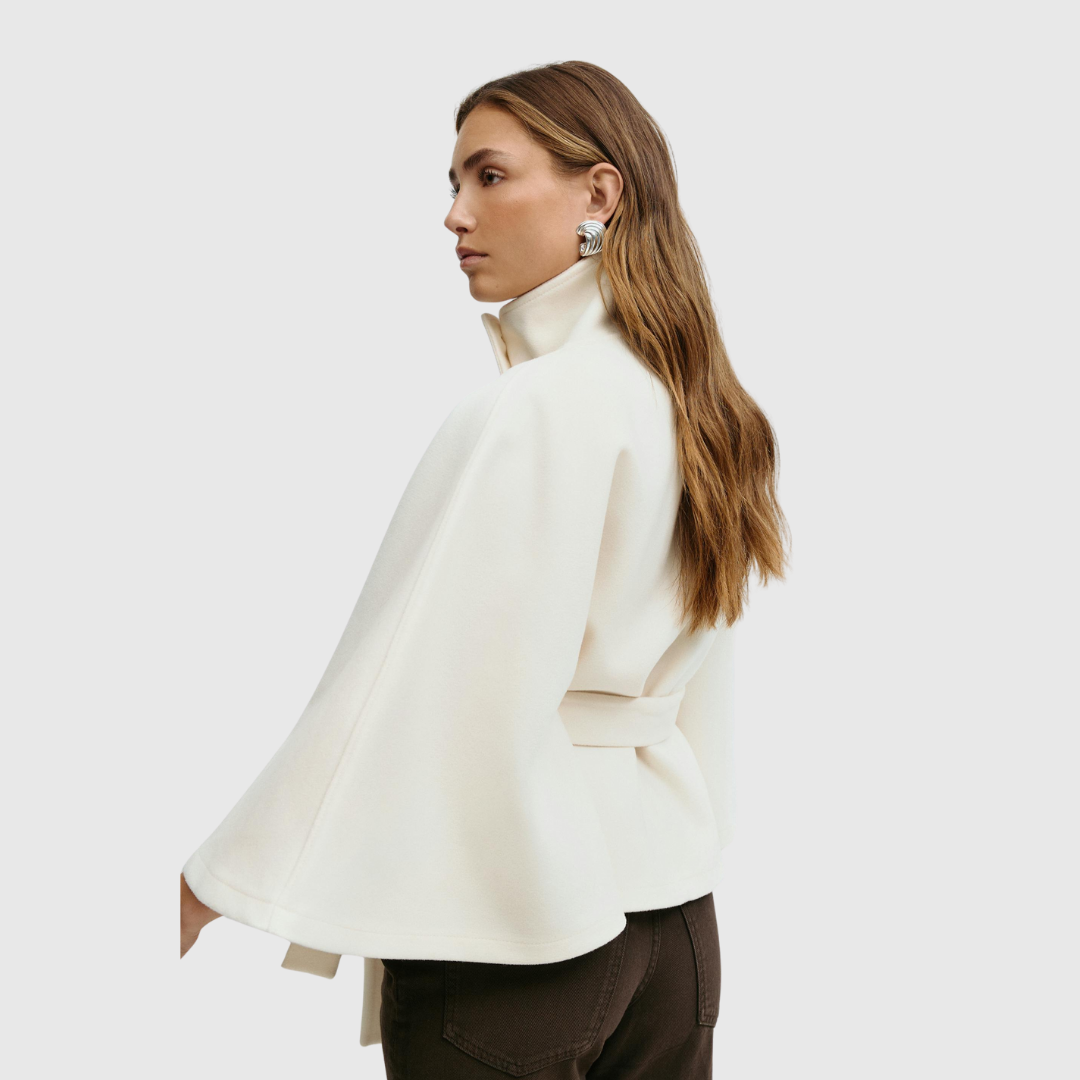Rhoslyn - Belted Cape Jacket