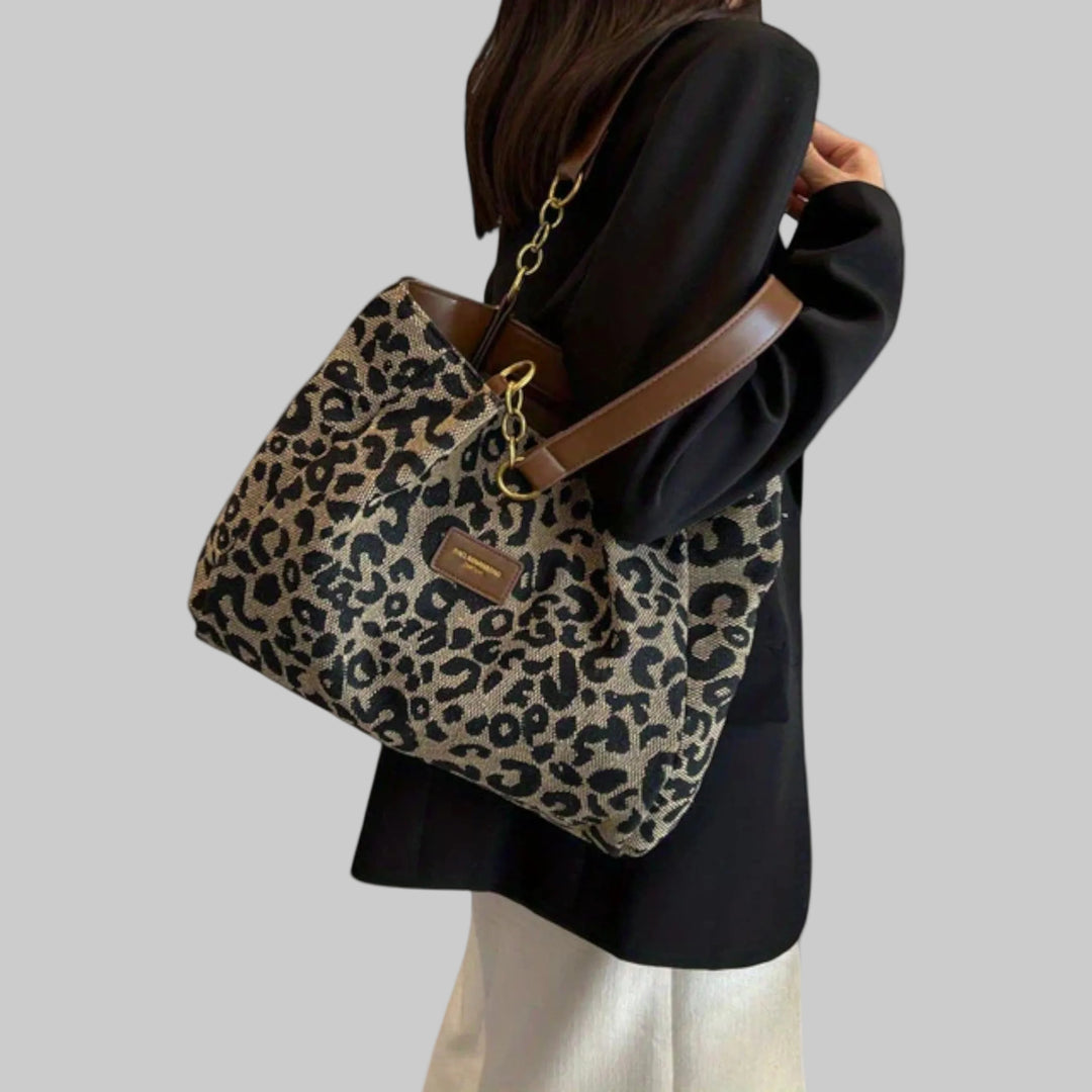 Edith | Standardní taška s leopardím vzorem – premium