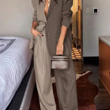 Elaine - Two-Tone Blazer Set