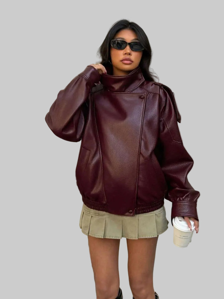 Linda - Classic Zip Bomber Jacket