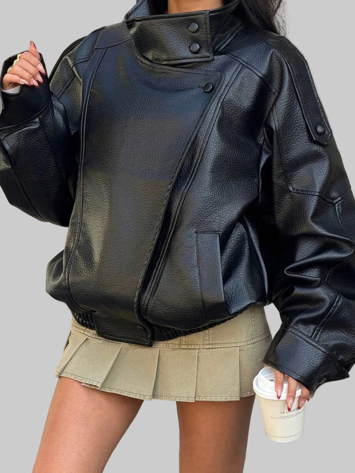 Linda - Classic Zip Bomber Jacket