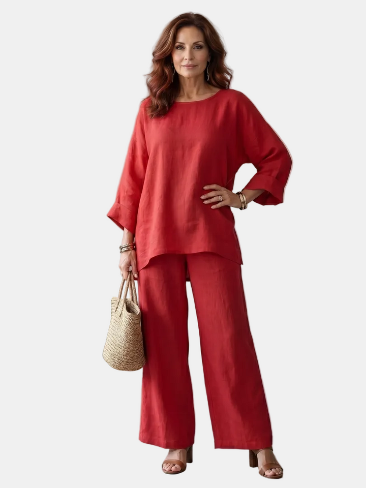 Prue | Oversized souprava s tunikou a širokými kalhotami