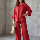 Prue | Oversized souprava s tunikou a širokými kalhotami