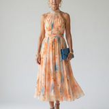 Elin | Jemné halter midi šaty
