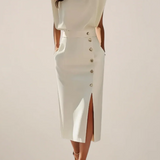 Dalia | Midi Dress with Side Slit