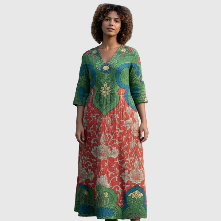 Judith | Vintage květinové maxi šaty