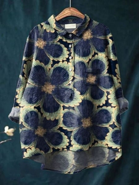 Amber | Bluse mit Blumenmuster