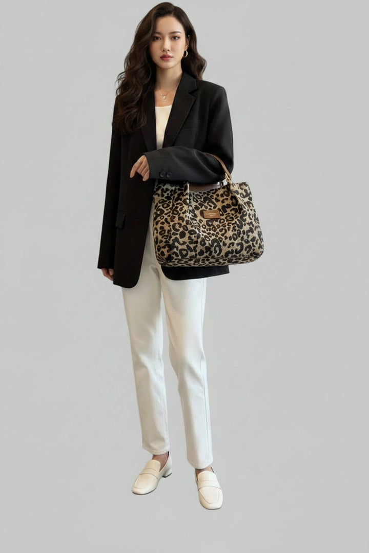 Edith | Standardní taška s leopardím vzorem – premium