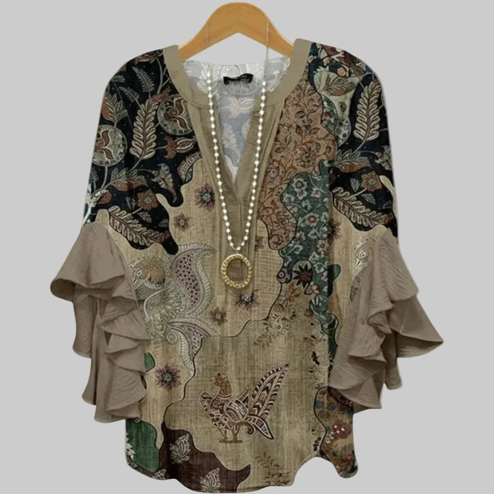 ALIANE – BOHO RUFFLE BLOUSE