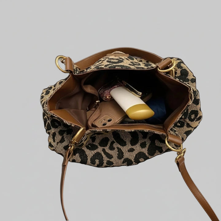 Edith | Standardní taška s leopardím vzorem – premium