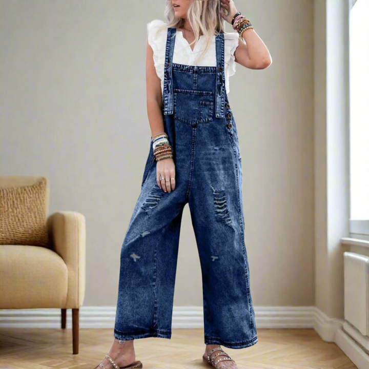 CARMELITA  – Vintage Wash Adjustable Jumpsuit