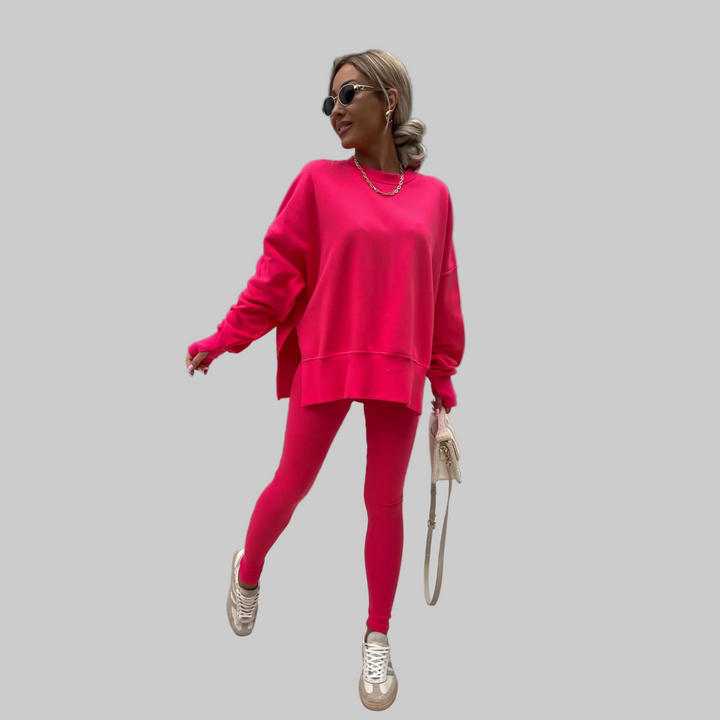 Henriette - Casual Long Sleeve Sweatshirt and Pants Set