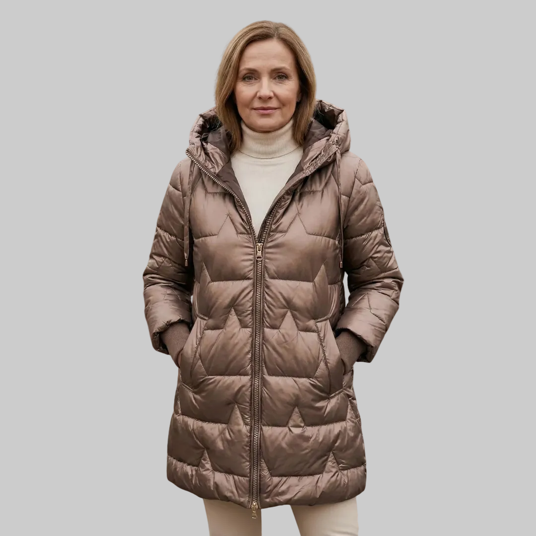 Lina | Dlouhá prošívaná zimní bunda