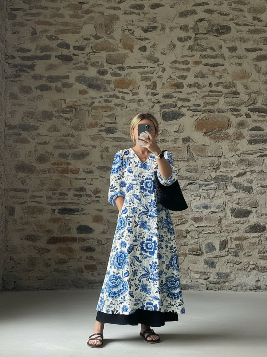 Mia | Elegantní šaty s florálním potiskem
