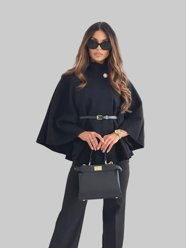 Selviora - Chic Butterfly Jacket with belt