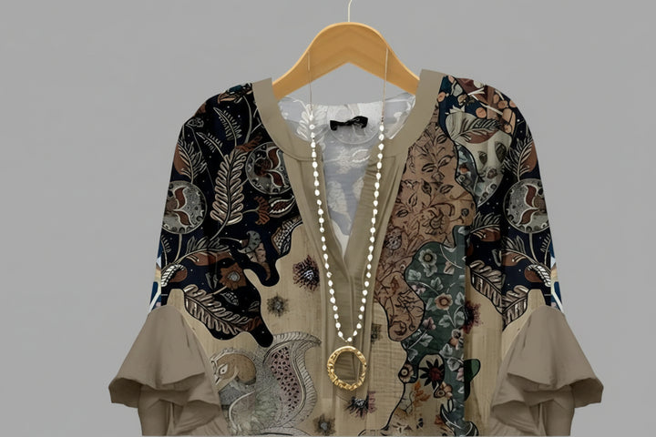ALIANE – BOHO RUFFLE BLOUSE