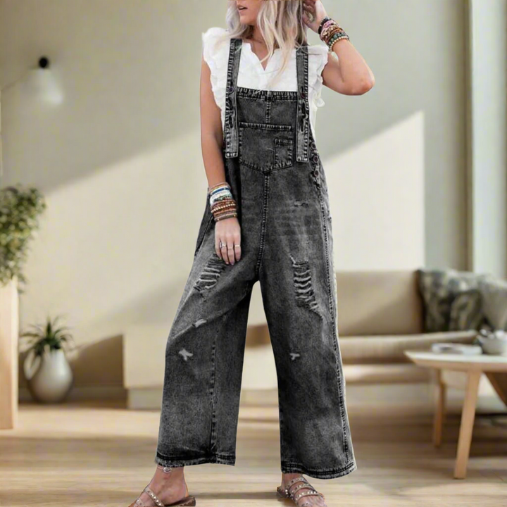 CARMELITA  – Vintage Wash Adjustable Jumpsuit
