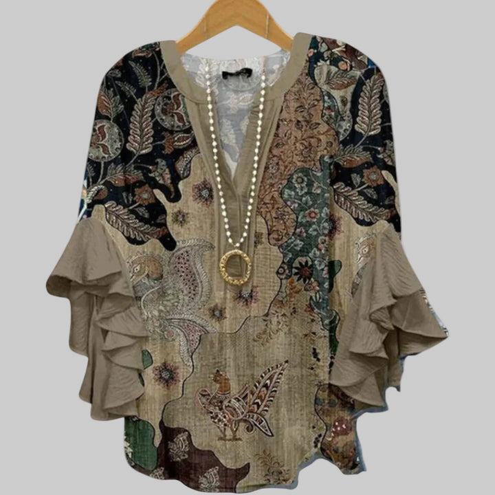 ALIANE – BOHO RUFFLE BLOUSE