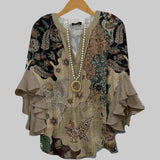 ALIANE – BOHO RUFFLE BLOUSE