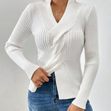 Elegantes langärmeliges Top