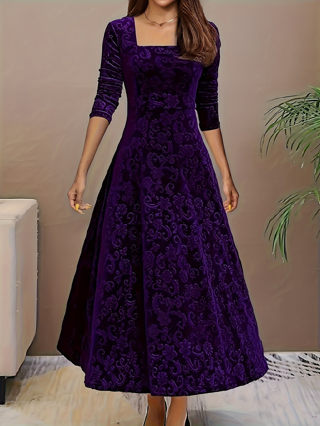 Dorothy | Elegantní vzorované maxi šaty