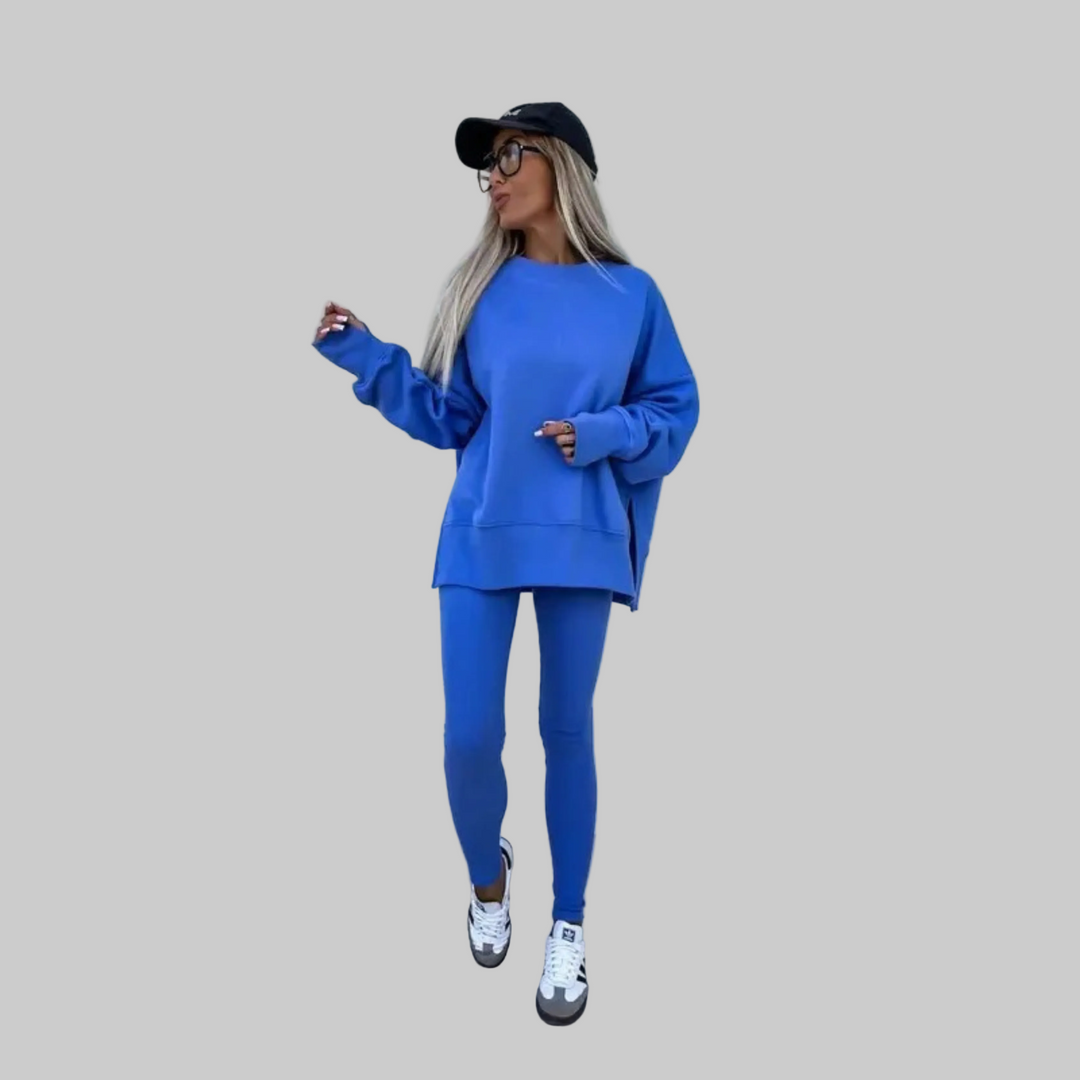 Henriette - Casual Long Sleeve Sweatshirt and Pants Set