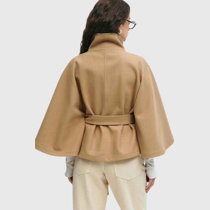 Rhoslyn - Belted Cape Jacket