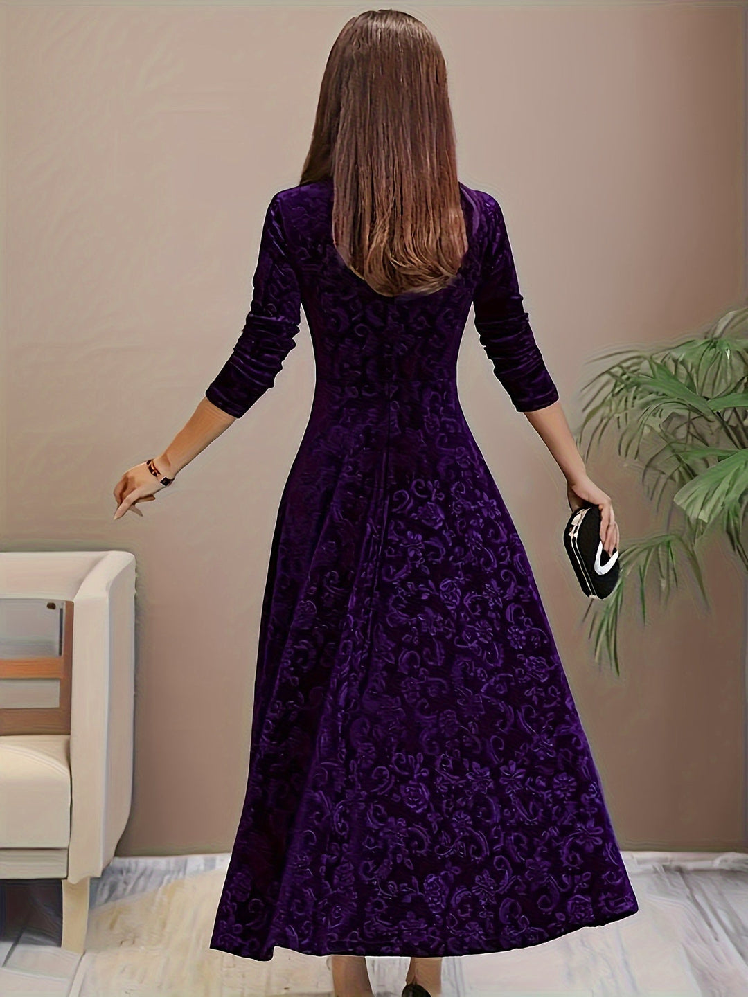 Dorothy | Elegantní vzorované maxi šaty