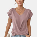 Cleo | Lässiges T-Shirt mit Sweetheart-Ausschnitt