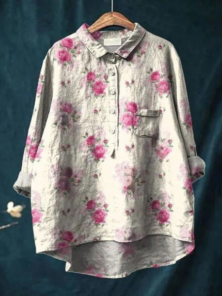 Amber | Bluse mit Blumenmuster
