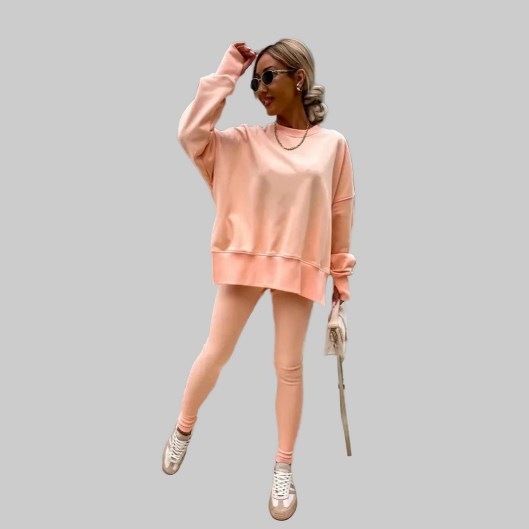 Henriette - Casual Long Sleeve Sweatshirt and Pants Set