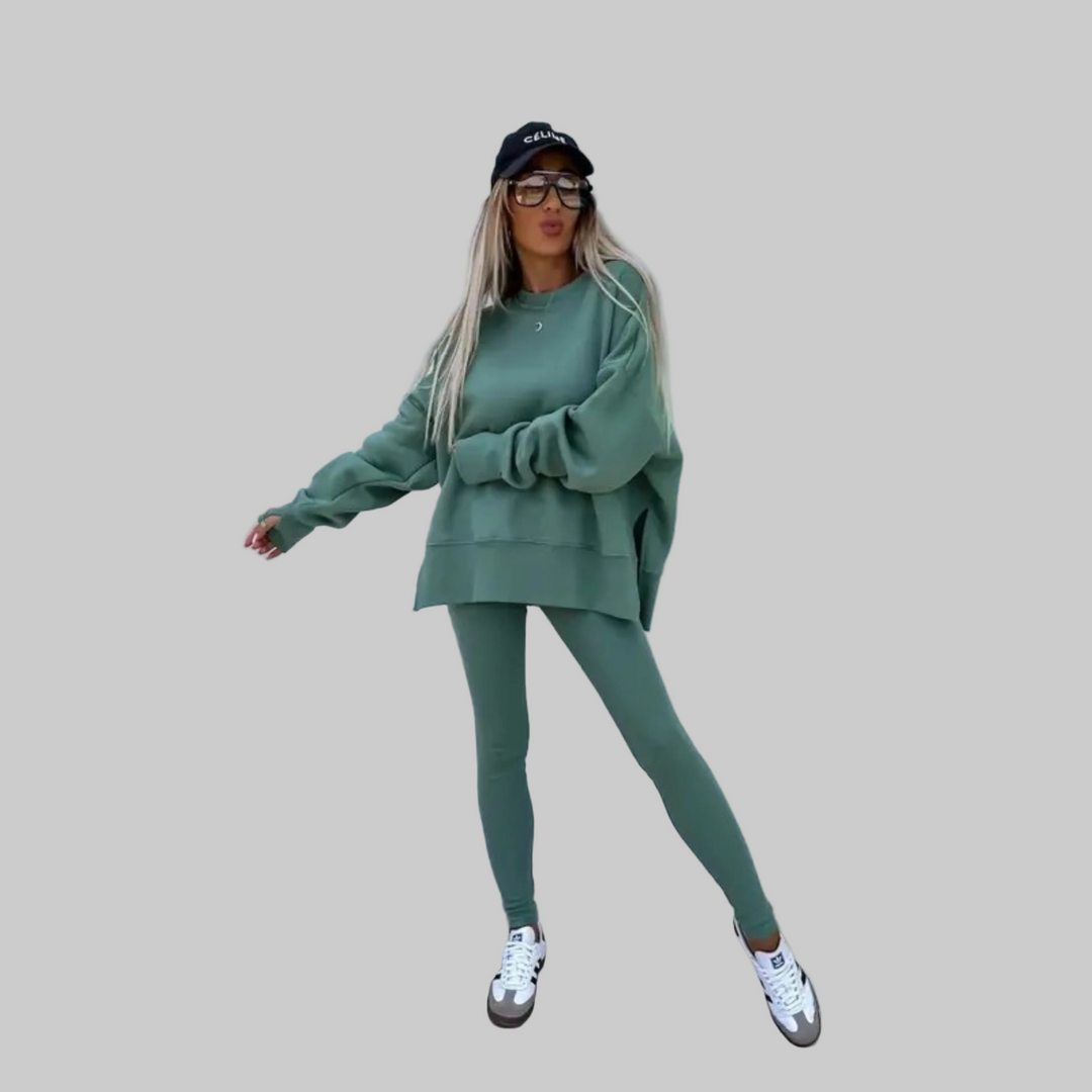 Henriette - Casual Long Sleeve Sweatshirt and Pants Set