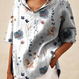 Andrea | Elegantes Top mit V-Ausschnitt