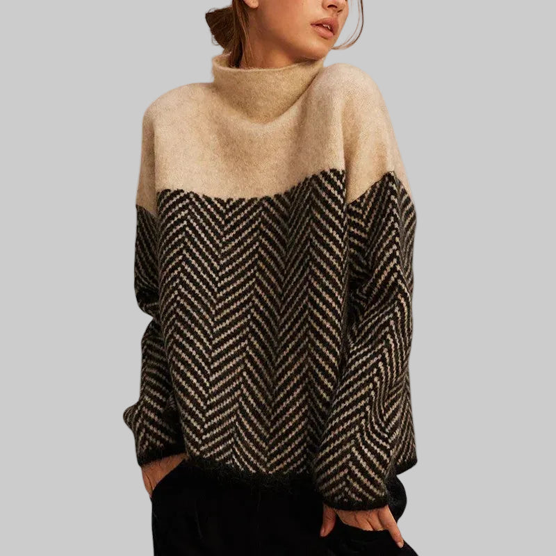 Brielle - Herringbone Knit Jumper
