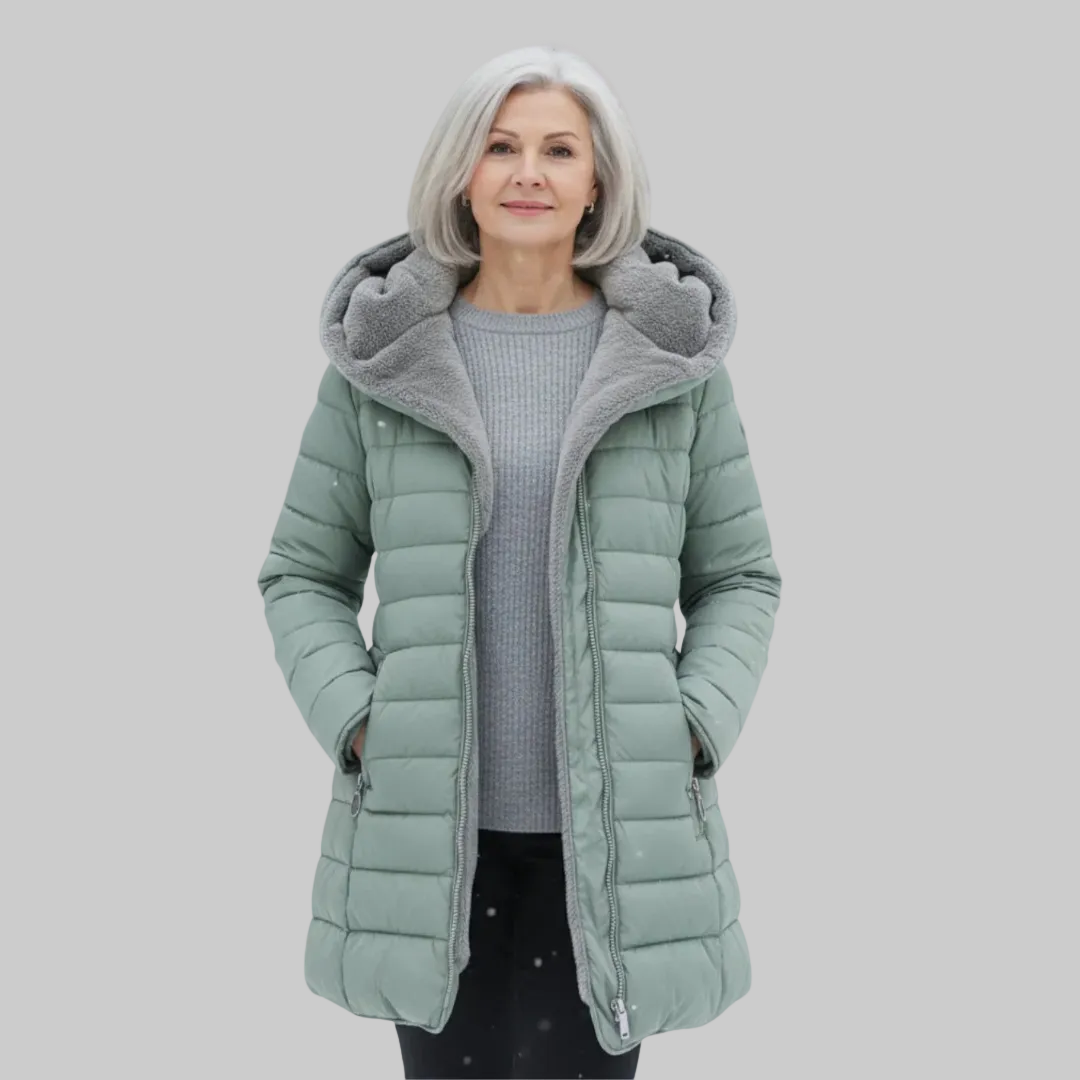 Olivia | Zimní bunda s hřejivou kapucí