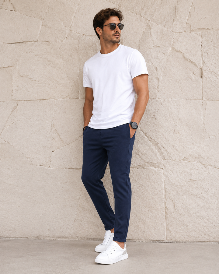 Enrico | Pánské Slim Fit Stretch Kalhoty