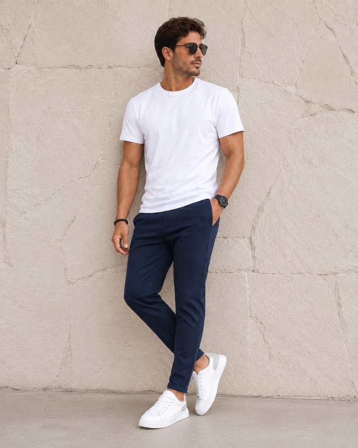 Enrico | Pánské Slim Fit Stretch Kalhoty