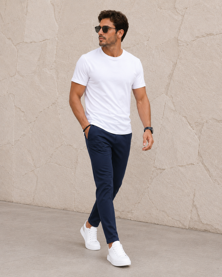 Enrico | Pánské Slim Fit Stretch Kalhoty
