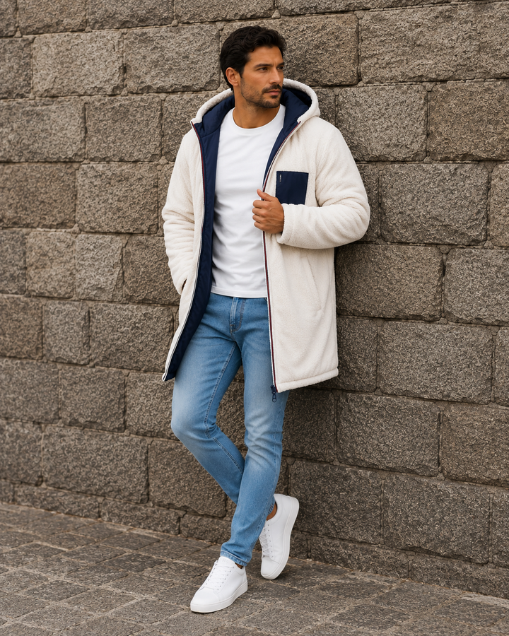 LEON Pánská Teddy-Fleece Kapuzenka – Teplá a Lehounká