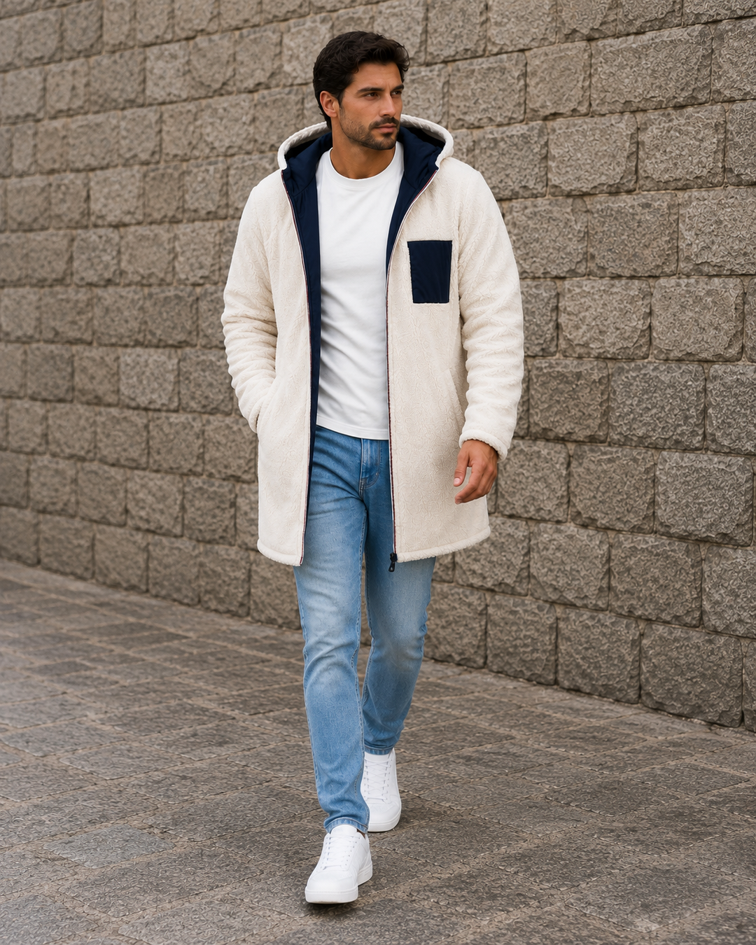LEON Pánská Teddy-Fleece Kapuzenka – Teplá a Lehounká