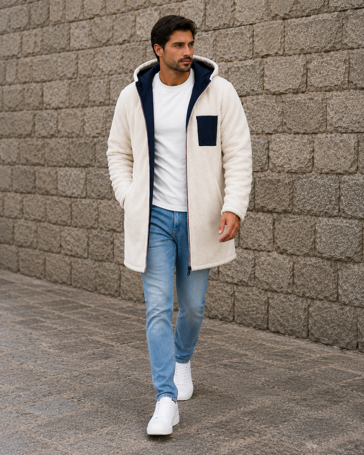 LEON Pánská Teddy-Fleece Kapuzenka – Teplá a Lehounká