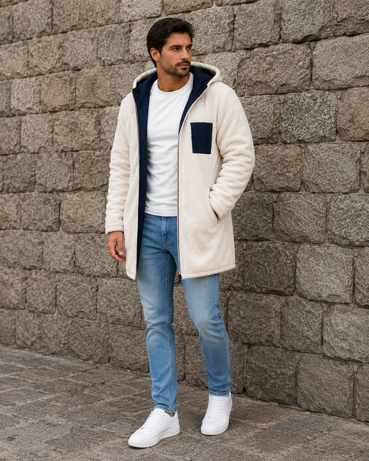LEON Pánská Teddy-Fleece Kapuzenka – Teplá a Lehounká