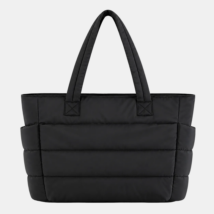 Hannah – BAGSMART prošívaná dámská tote taška na notebook s nadýchaným designem, přes rameno i do ruky