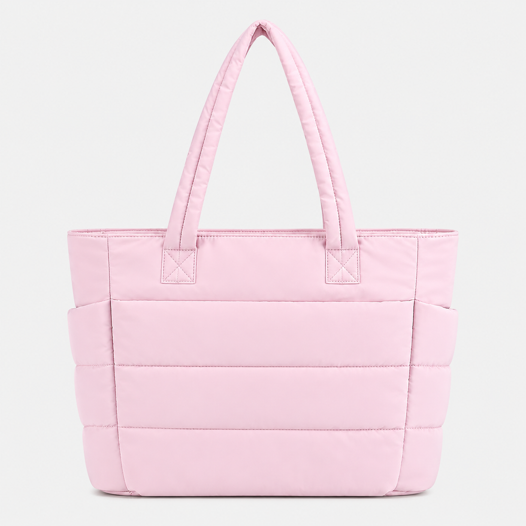 Hannah – BAGSMART prošívaná dámská tote taška na notebook s nadýchaným designem, přes rameno i do ruky