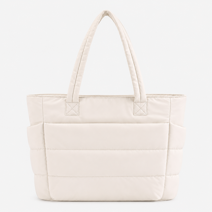 Hannah – BAGSMART prošívaná dámská tote taška na notebook s nadýchaným designem, přes rameno i do ruky