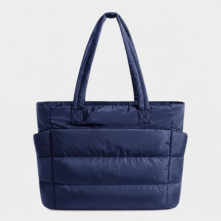 Hannah – BAGSMART prošívaná dámská tote taška na notebook s nadýchaným designem, přes rameno i do ruky