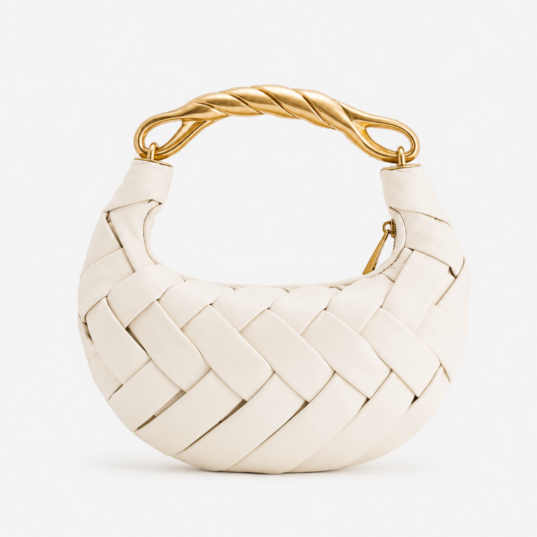 Orla Weave Handbag - White